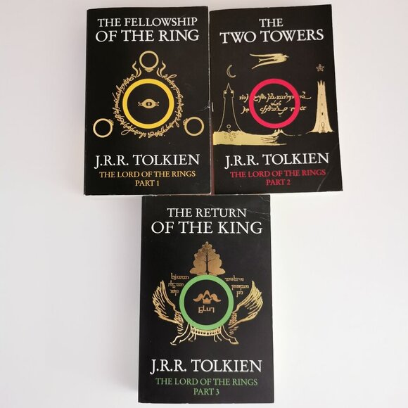 Lord of the Rings Paperback Set of 3 Whole Trilogy J.R.R. Tolkien Classics - Picture 2 of 8